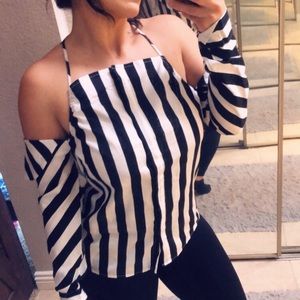 Walter Baker
LynnaeStriped ColdShoulder LongSleeve